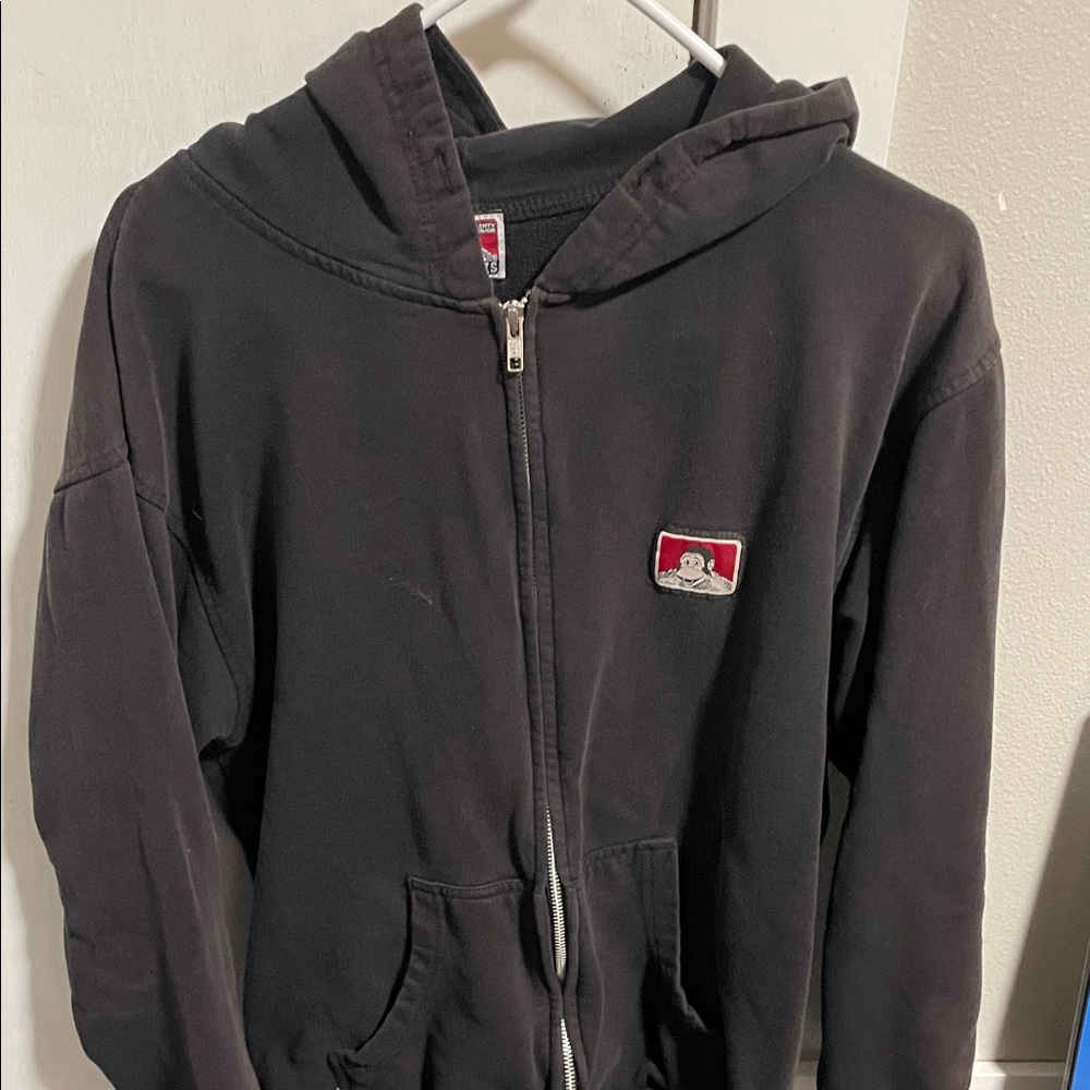 Black Zip-Up Hoodie Ben Davis